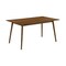 Armen Living Westmont and Azalea Blue and Walnut Wood 5 Piece Dining Set SETWEDI5AZWABLU - alternate 2